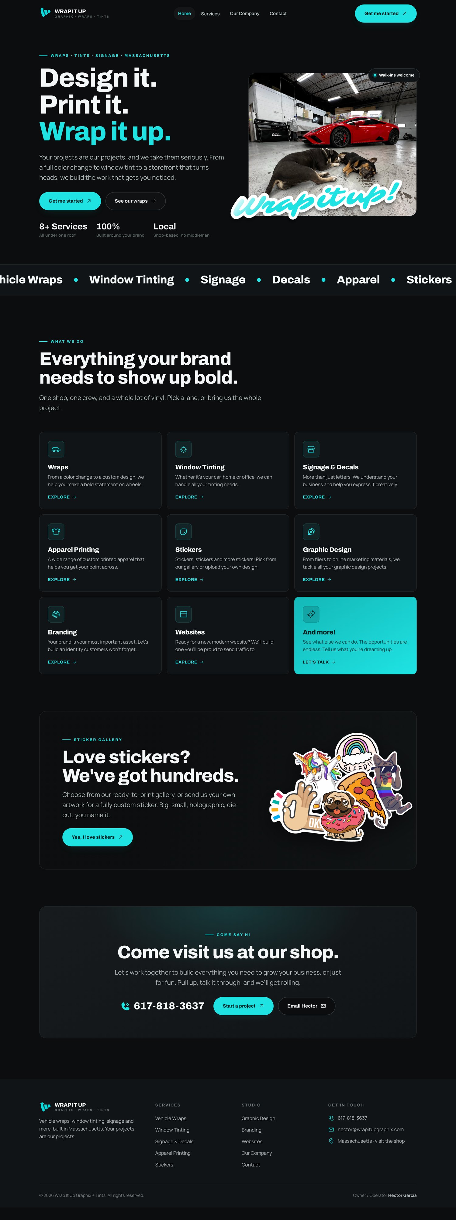 Homepage concept